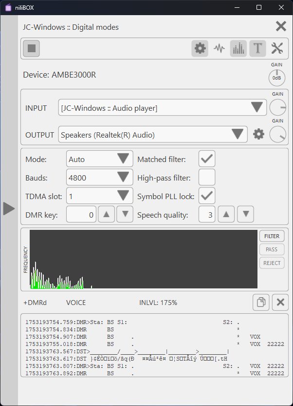 niliBOX digital modes decoding