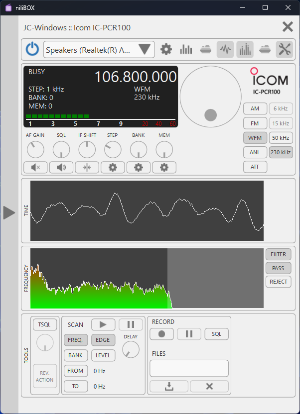 niliBOX for Icom IC-PCR100