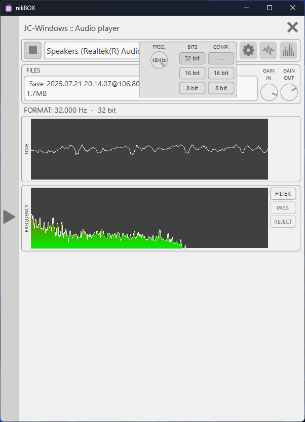 niliBOX audio player