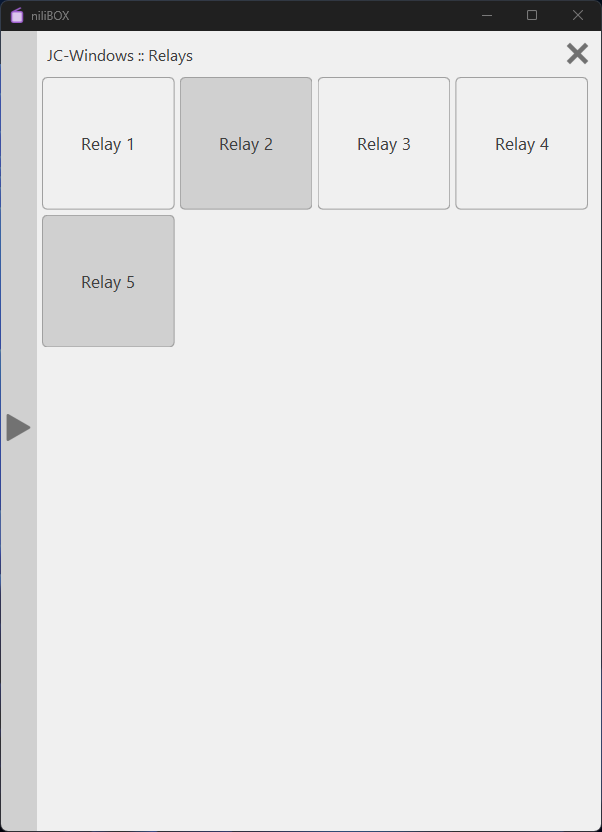 niliBOX relay control