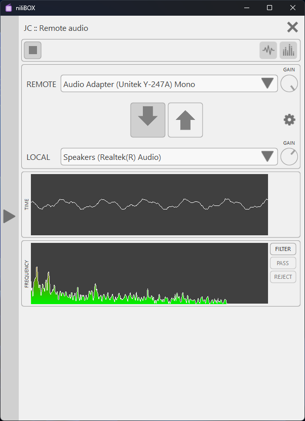 niliBOX remote audio