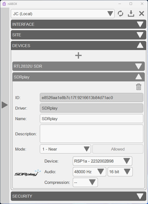 RTL2832U SDR config